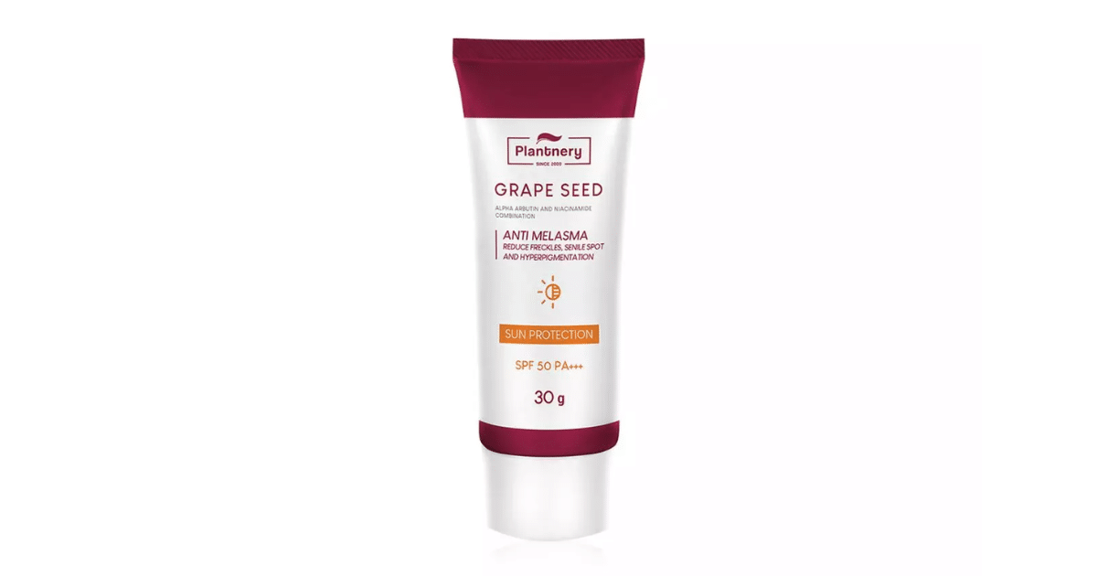 Plantnery Grape Seed Sunscreen Cream SPF50+ PA++++