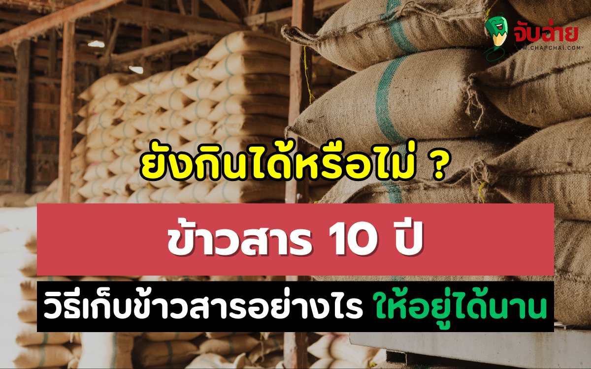 ข้าวสาร 10 ปีแล้ว ยังกินได้หรือไม่ ? แชร์วิธีเก็บข้าวสารให้อยู่ได้นาน